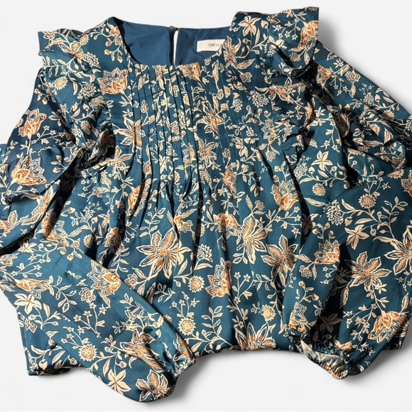 Greylin Dresses & Skirts - Greylin‎ Multi-Color Floral Long Sleeve Floral Midi Dress , Size Medium